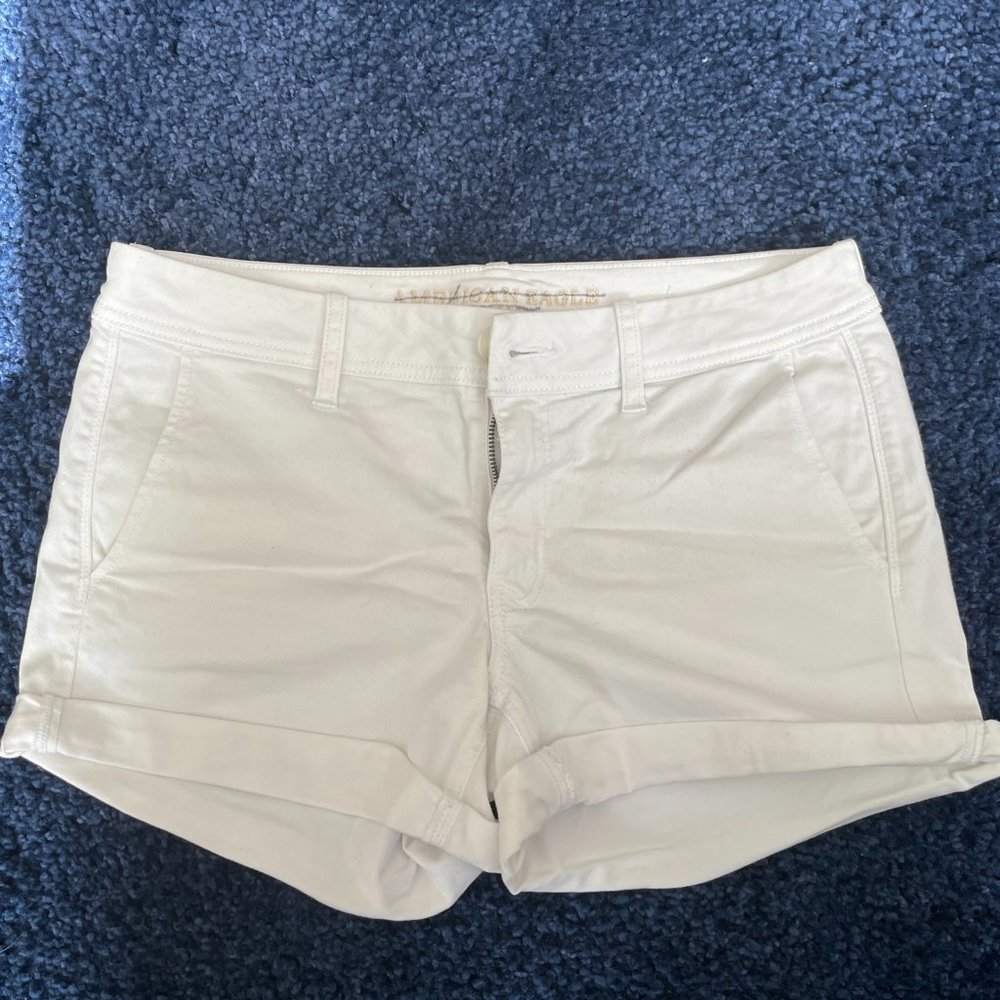 American Eagle White Shorts